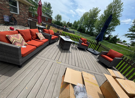 Painting Outside In House