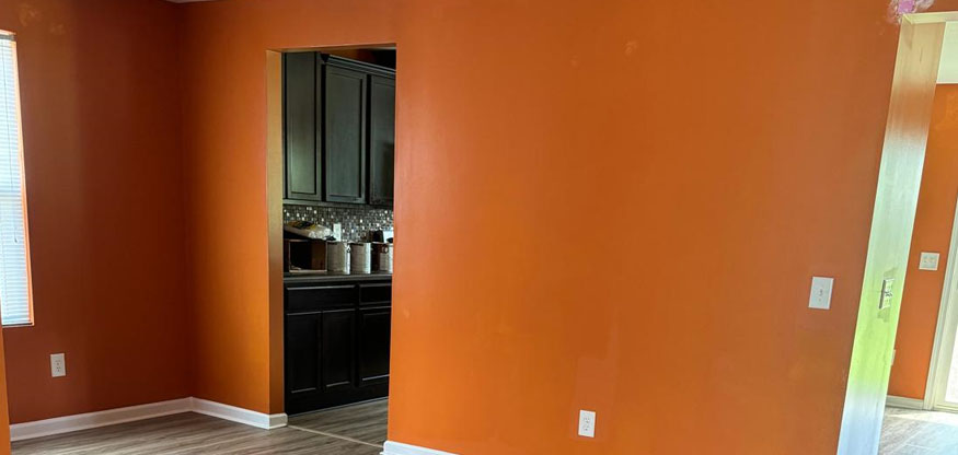 Painting Outside In House